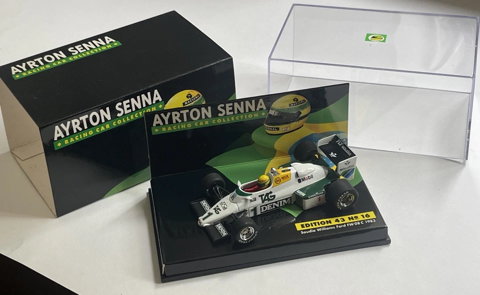Ayrton Senna Minichamps 540 834301 Williams Ford FW08C model F1 car 1983 1:43rd - Image 2 of 4