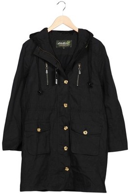 Eddie Bauer Mantel Damen Jacke Parka Gr. M Baumwolle Schwarz #8nz9az8