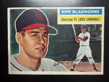 1956 Topps St. Louis Cardinals Don Blasingame #309...nice front, sharp corners