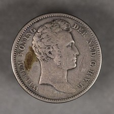 1827 Netherlands East Indies Silver 1/4 Gulden