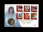 1997 Golden Wedding Anniversary Coin Cover with Guernsey £5 coin