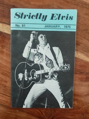 Strictly Elvis No. 81 January 1975 Vintage Fan Club Magazine Elvis Presley Rare - Photo 1/3