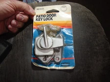 Vintage Ideal Patio Door Keyed Lock Latch Window Sash Catch 48-5533 Gray USA NOS