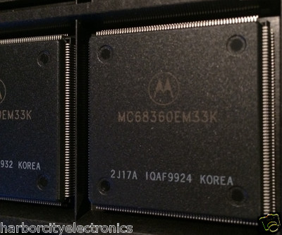 15x MC68360EM33K MOTOROLA MPU M68000 RISC 32-Bit HCMOS 33MHz 240 PIN FQFP 15ps