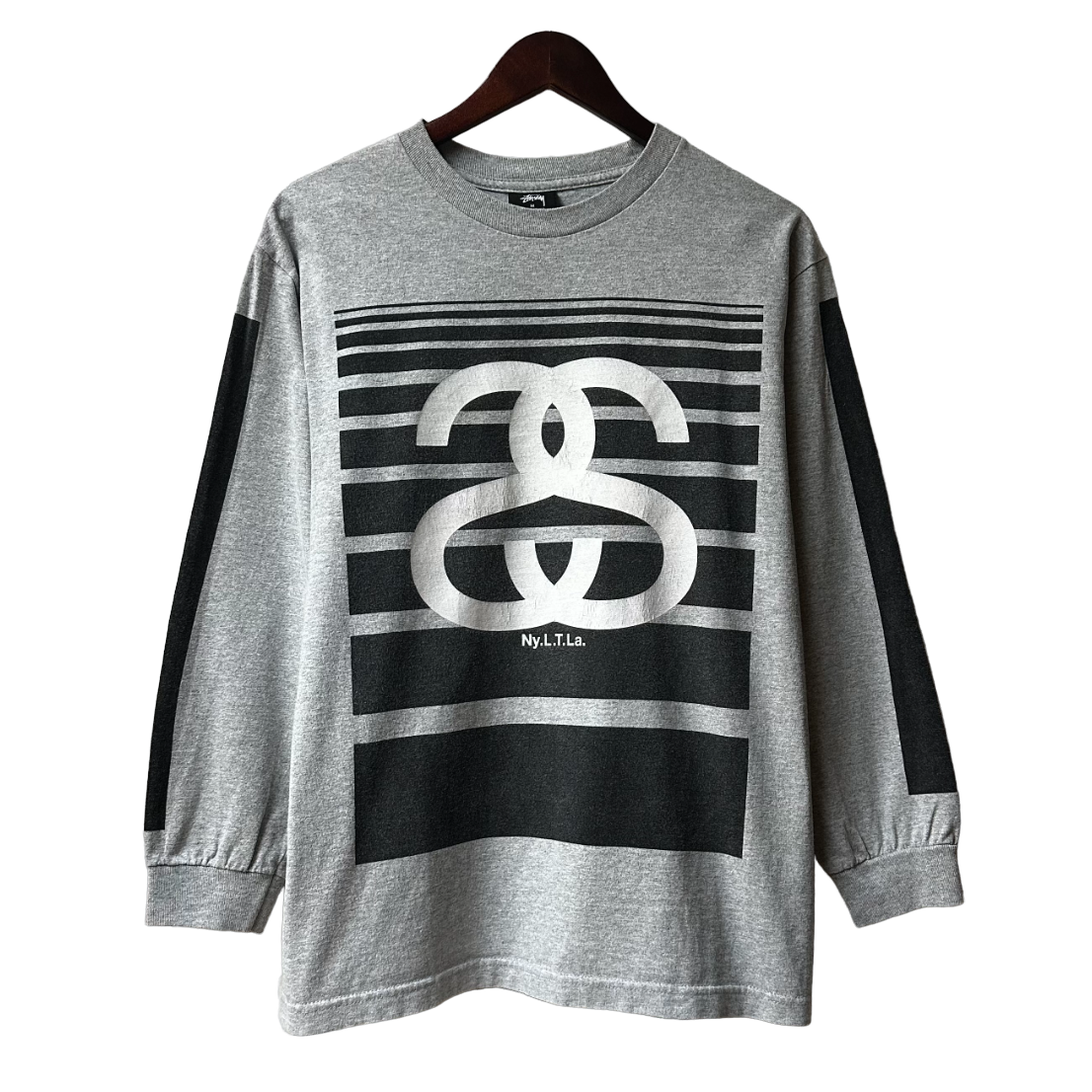 Stussy International Tribe SS #80 Long Sleeve T-Shirt - Men, Grey