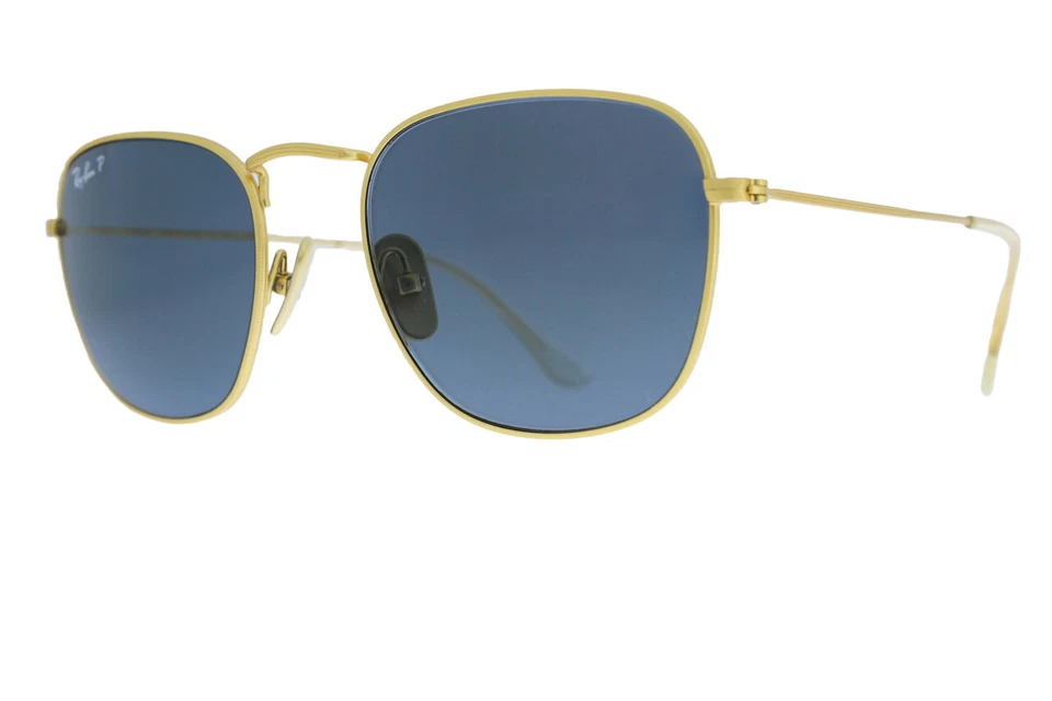 RAY-BAN FRANK Titanium Brushed Gold / Blue Mirror Polarized RB8157 9217T0 51 - Bild 1 von 1