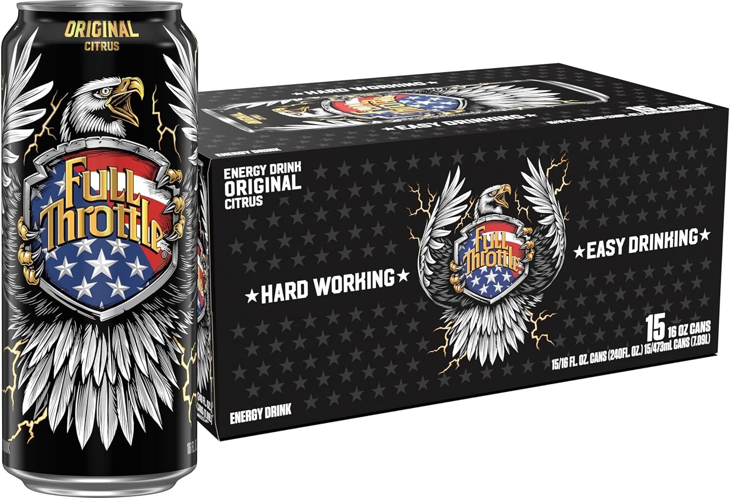 Full Throttle Citrus: Hard-Working Energy Drink. 16 Fl oz (P
