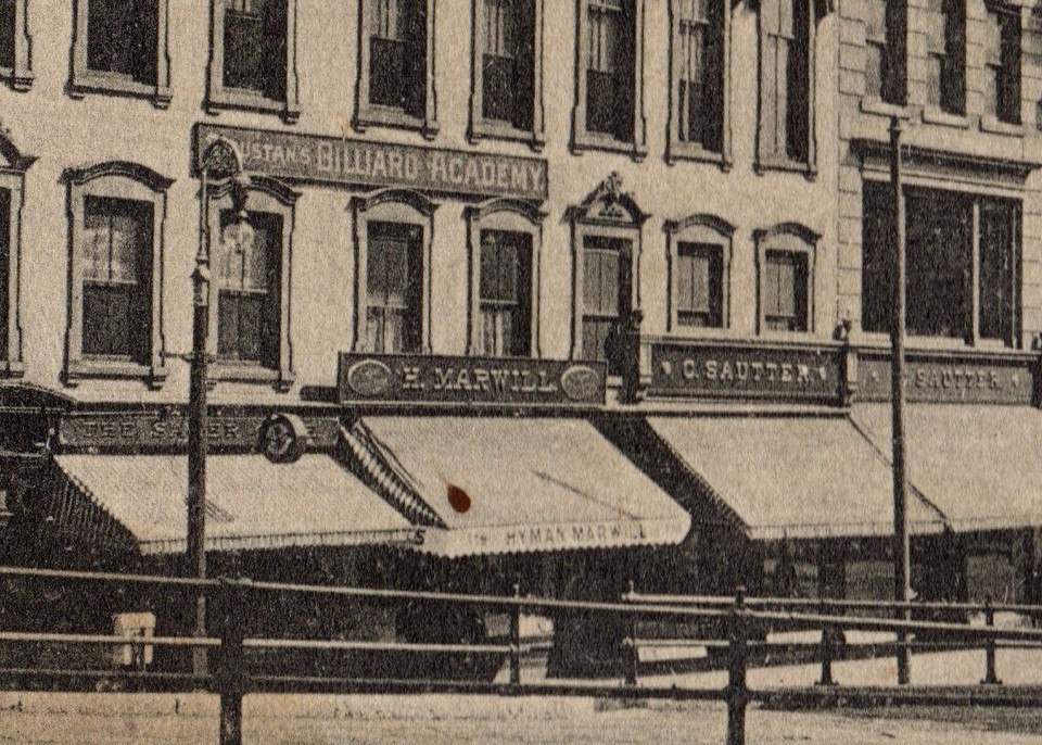 UTICA, NY City National Bank, Trustan's Billiard Academy New York UDB