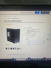 Black power spec gaming pc 