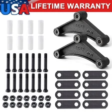 SPARKWHIZ Tandem Trailer Axle Shackle Kit Heavy Duty Steel For Double Eye Spring