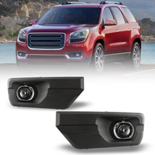 Clear Bumper Drivin Lamp For GMC Acadia 2013-2016 Fog Lights Bezels Switch Kit