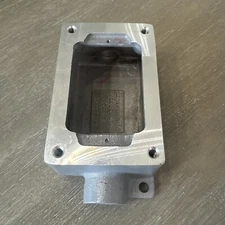 Killark Swb-5 Explosion Proof Electrical Box, 22 Cu In, 1 Gang, Aluminum