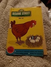 ORIGINAL Vintage 1972 Sesame Street Magazine v 2 #7 (detached cover) Big Bird