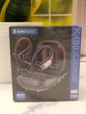 Kingstar Wireless Earbuds, Bluetooth Headphones w/ Microphone Workout Bass 72h