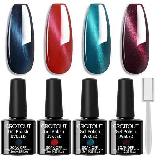 UV Farbwechsel Gel Nagellack Set Thermo Gellack Kit Mehrfarbig Ablösbarer Nag... - 第 1/6 張圖片