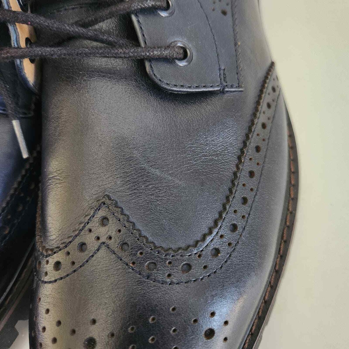 CLARKS Montacute Lord Leather Wingtip Boots *EUC* Navy CLARKS Montacute Lord Leather Wingtip Boots *EUC* Navy | eBay main image 2