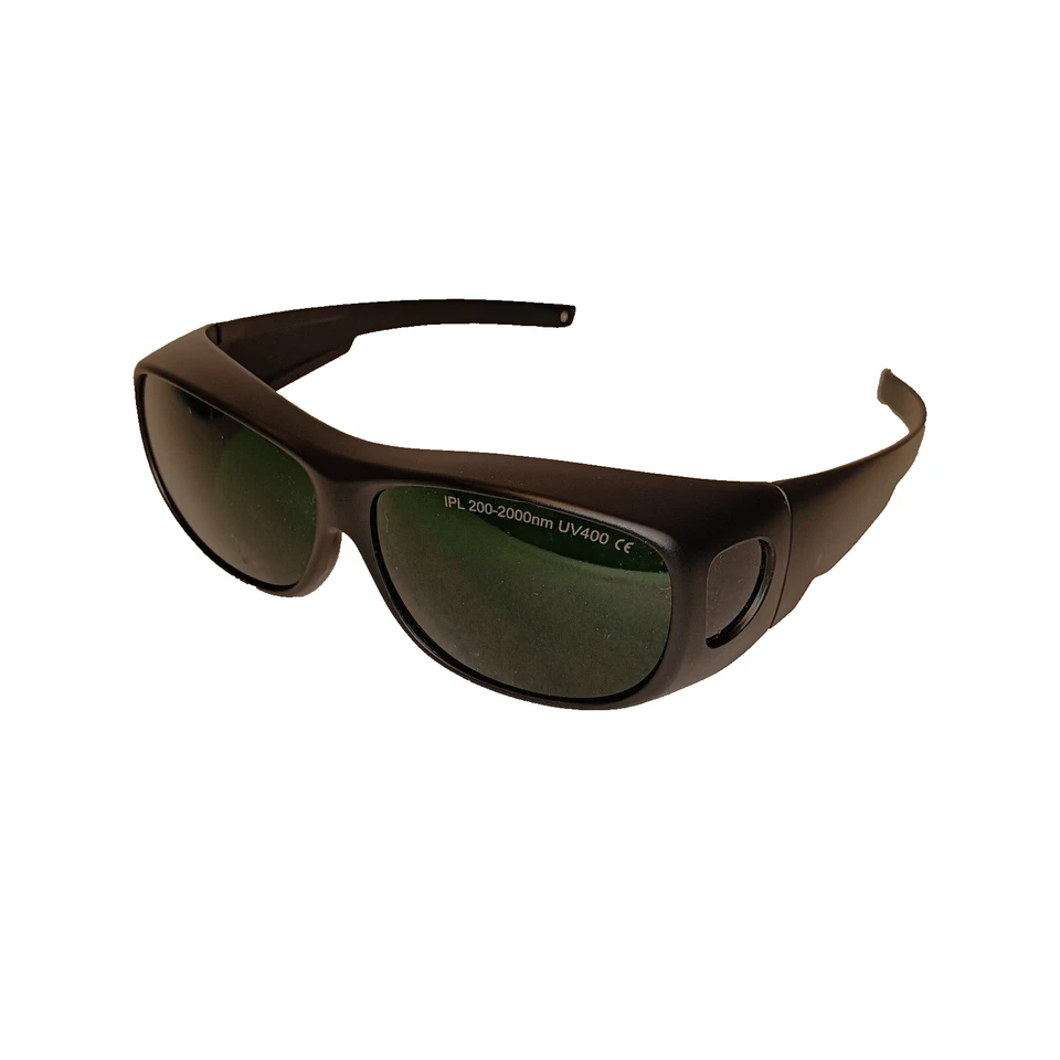 IPL Safety Goggles 200–2000nm UV400 Eye Protection w/ Hard Case – Black - Image 3 of 4