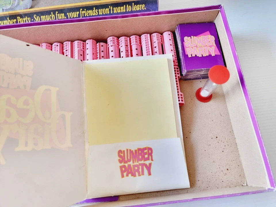 1990 SLUMBER PARTY Board Game Cadaco Vintage Sleepover - Image 3 of 4