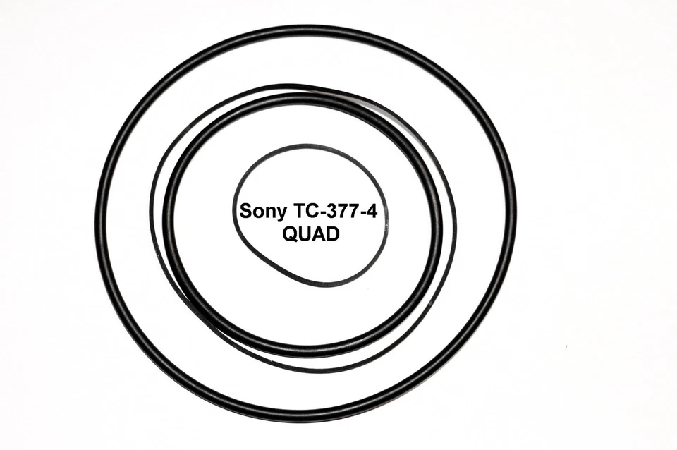 COURROIES SET SONY TC-377-4 QUAD MAGNETOPHONE A BANDE EXTRA FORT NEUF TC377-4