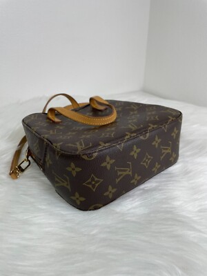 Louis Vuitton Spontini Shoulder Bag Brown Canvas Monogram M47500