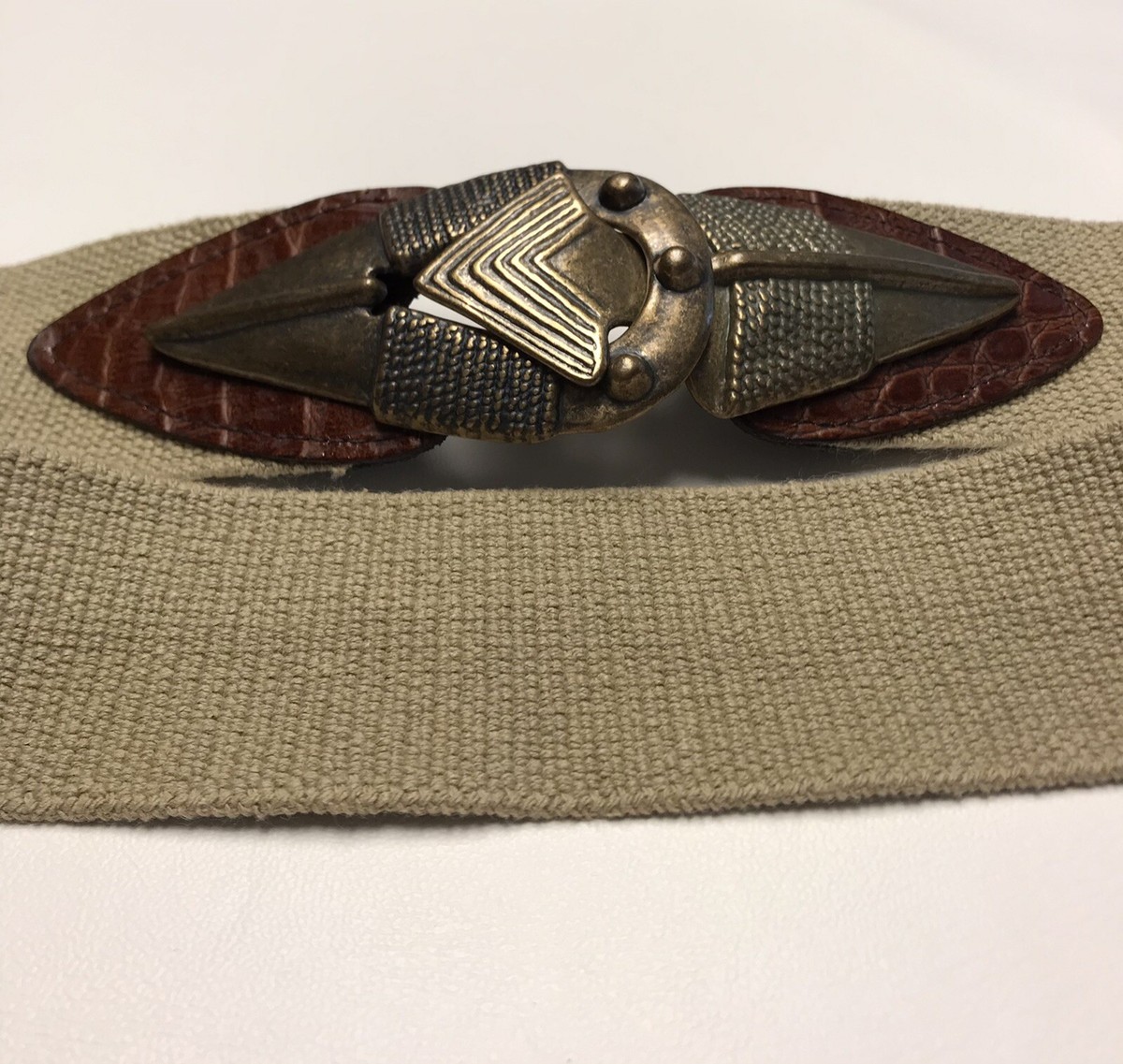 VINTAGE UPTONS ARROW HEAD STRETCH BELT SIZE LARGE IMG_20191016_1430422__75373.  main image 4