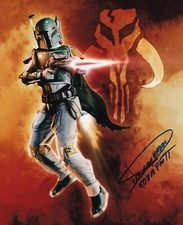 DICKEY BEER signed autograph 20x25cm STAR WARS in person autograph COA BOBA FETT