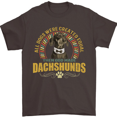 Ein Dackel Hund Herren T-Shirt 100% Baumwolle