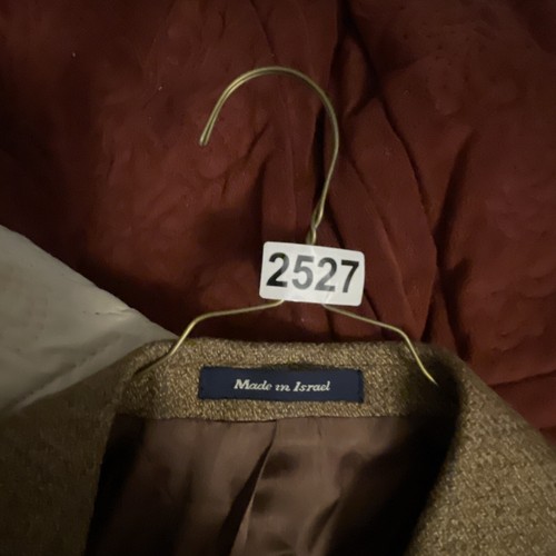 Alan Flusser Silk Wool Tweed 3 Button Sport Coat 42R Brown Herringbone Windowpan - Picture 22 of 22