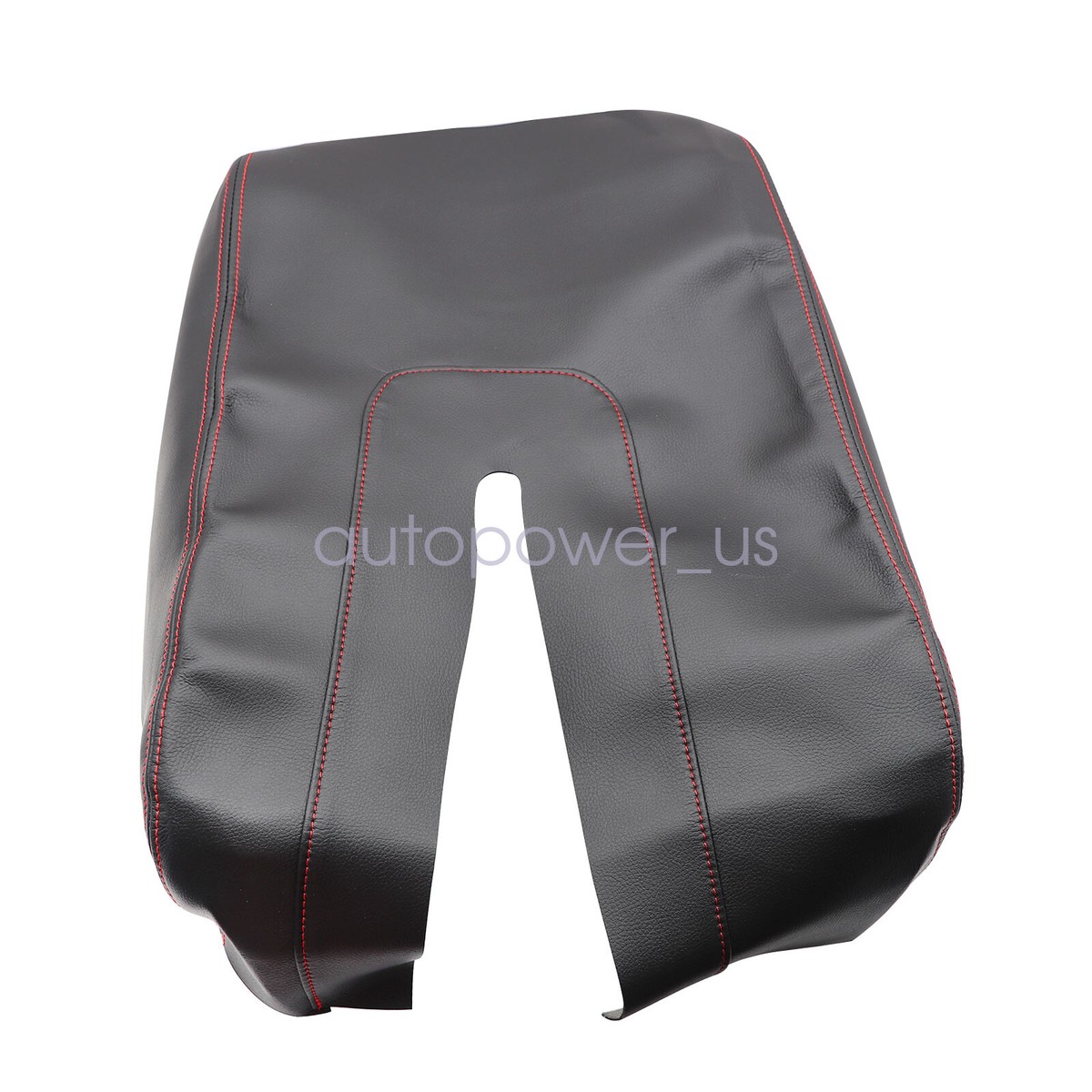 Console Armrest Leather Synthetic Cover For Toyota Tundra 14-19 Red Stitch - Foto 11