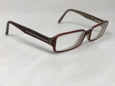 BYBLOS B335 7452 Eyeglasses Frame Petite 50-17-135 Burgundy/Beige Clear EF69