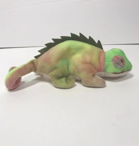 rainbow iguana beanie baby
