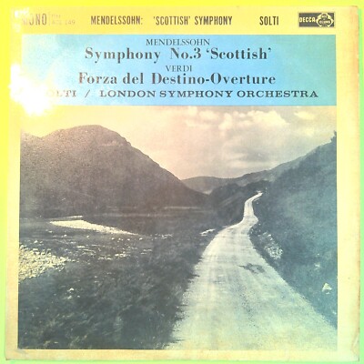 MENDELSSOHN SYMPHONY NO.3 GRÜN SCHICKSALSKRAFT 33 RUNDEN DECCA ACL 149