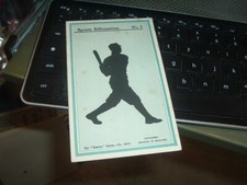 1900's Baseball Sports Silhouettes Frank Home Run Baker #7 Post Card