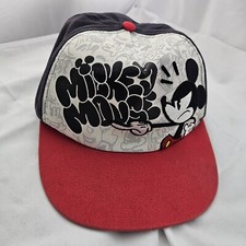 Retro Walt Disney World Baseball Hat Angry Mickey Mouse Graffiti Magic Baseball