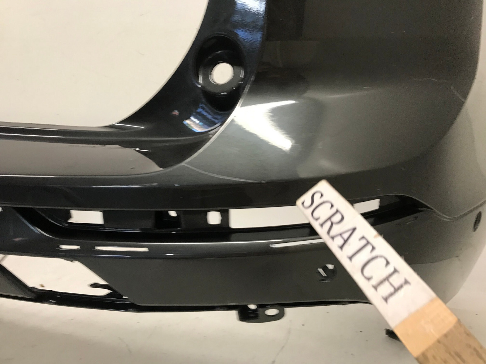 Rear Bumper Cover Volvo XC60 R Design w/Sensr Holes Black 20182020