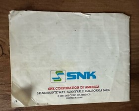 Ikari Warriors 1987 Nintendo NES - Instruction Manual Booklet ONLY