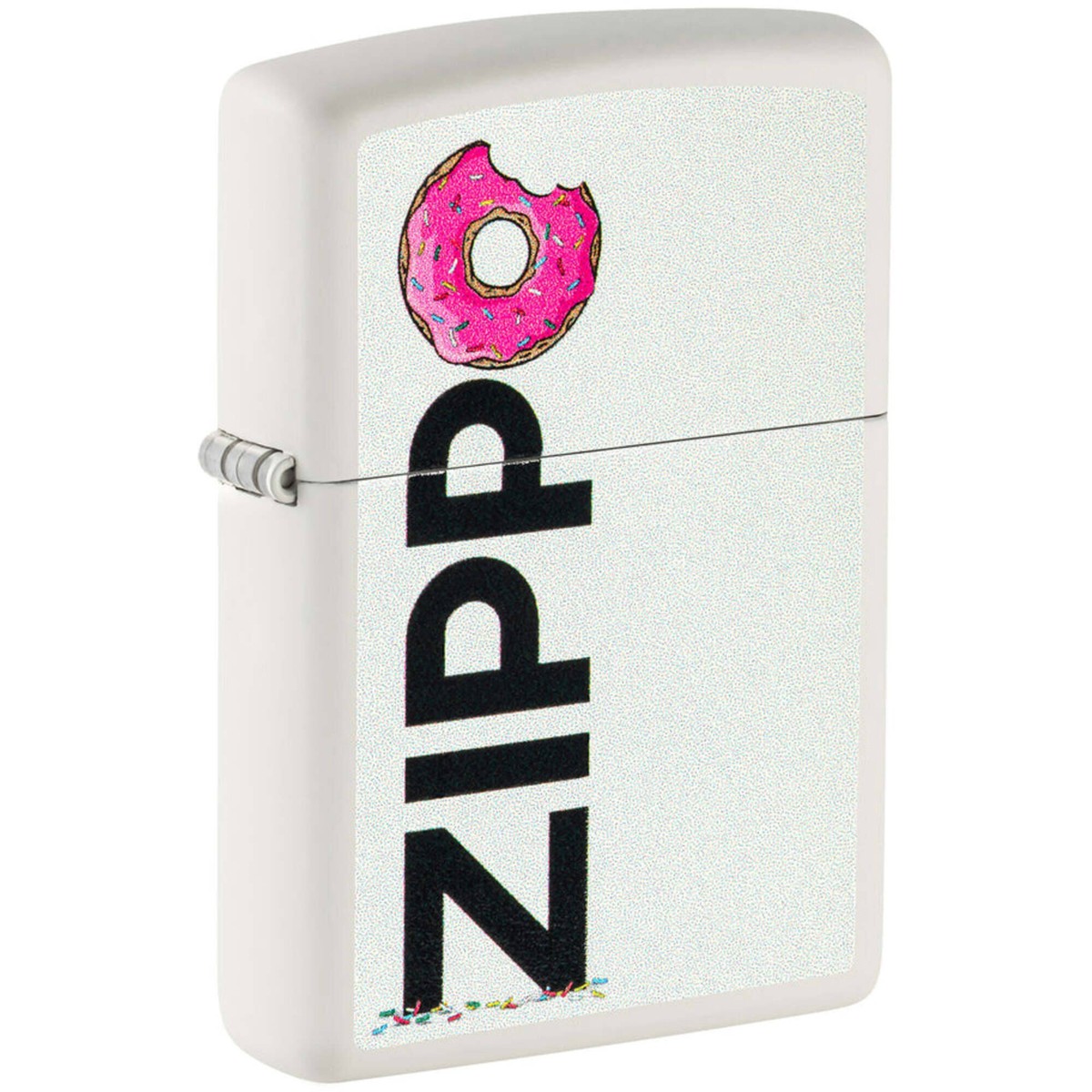 縞ZIPPO Zippo Windproof Pocket Lighter Frosted Zippo Design White