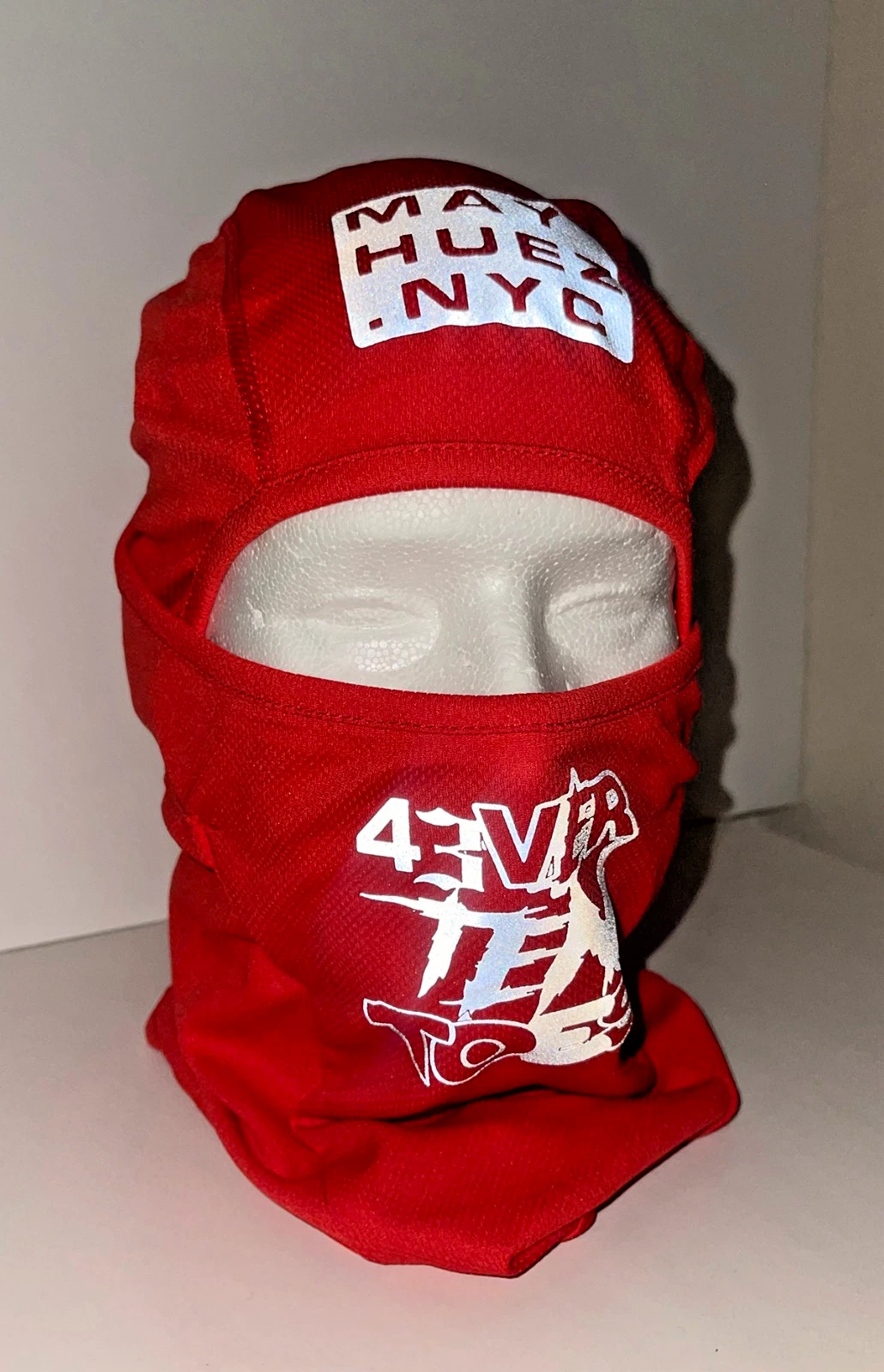 Mayhuez Brand "43ver Ten Toes Skii" Sports Tactical Ninja Ski Mask (Red)