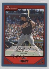 2007 Bowman Blue 67/500 Chad Tracy #135 0l2