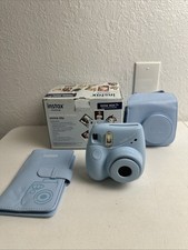 Fujifilm Instax Mini 7+ Camera - Light Blue Preowned Great Condition Free Ship
