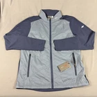 KJUS Golf Jacket Retention Sleeve Logo Medium Slate Navy Polyester NWT MSRP $299