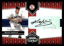 2005 DONRUSS CHAMPIONS IMPRESSIONS AUTOGRAPH #399 KEVIN YOUKILIS NM AUTO