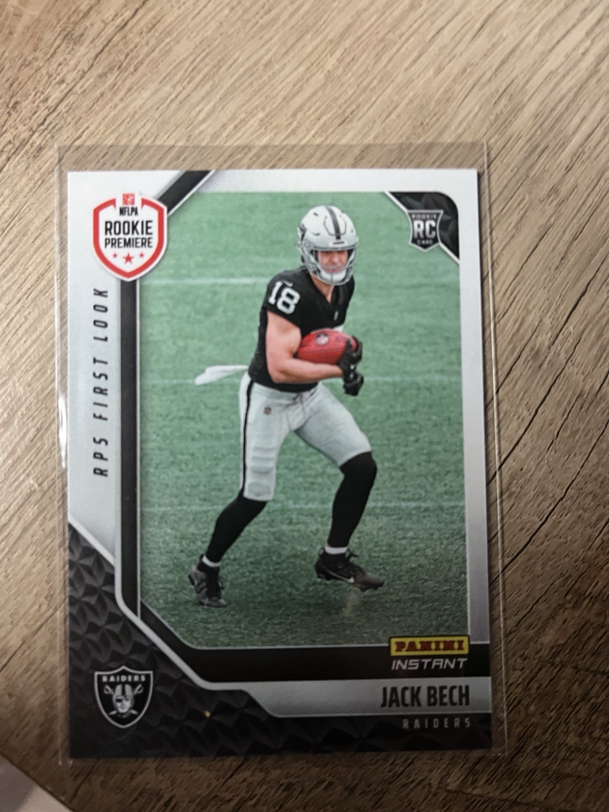 2025 Panini Instant NFL RPS First Look Jack Bech Raiders Rookie RC SP #’d /470