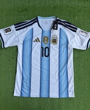 Argentina Messi #10 Authentic Jersey 2022 World Cup Champions W/ 2026 Patch RARE