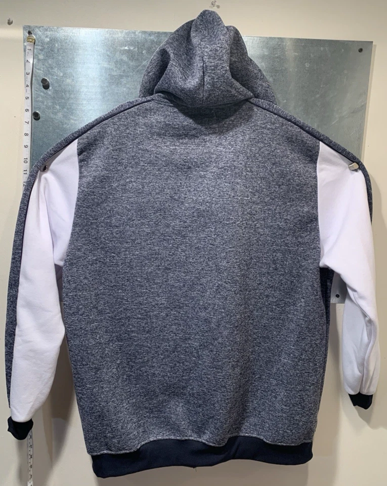 4XL New WT NORTH POLE Marl Navy/White/Navy Hooded Full Zip Fleece MSRP $42.00 - Image 2 of 4