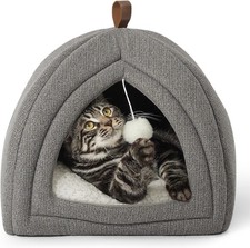 Cat Beds Indoor Cats 2 in 1 Cat Cave House Tent Kittens  Small Pets W/