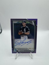 Jacob Gonzalez 2024 Bowman Chrome Baseball Purple Mojo Refractor Auto/199 CWS