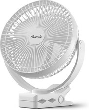 USB Rechargeable Clip on Desk Fan 8 Inch 4 Speeds