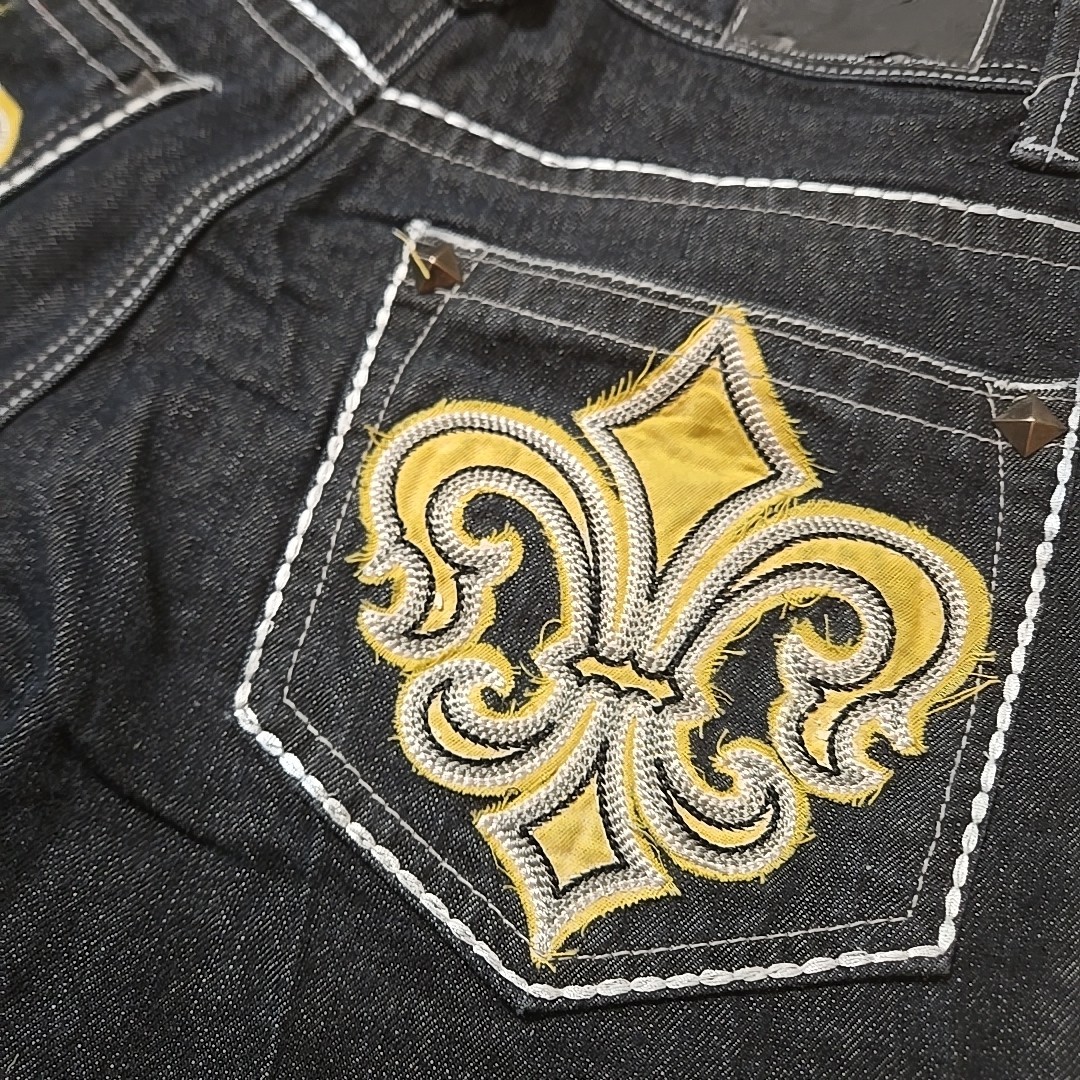 Vtg Basic Code Jeans Loose Denim Skater Hiphop 90… - image 4