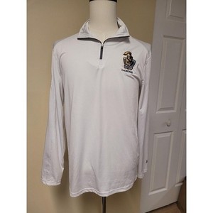 BSN Sports Neumann University Knights Lacrosse 1/4 Zip Pullover White Mens M